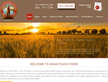 Tablet Screenshot of grainplacefoods.com